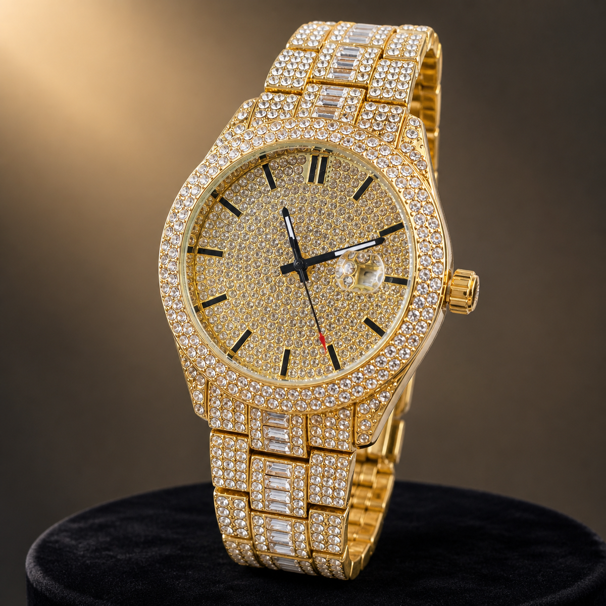 Premium regenerated product view 006 — round baton-dial watch