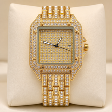 Premium regenerated product view 005 — linear-grid square watch