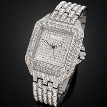 Premium regenerated product view 009 — linear-grid square watch