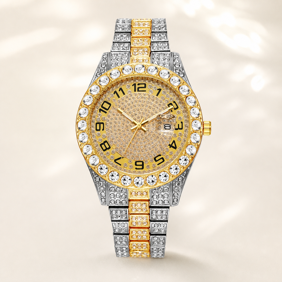 Premium regenerated product view 005 — large-numeral halo watch