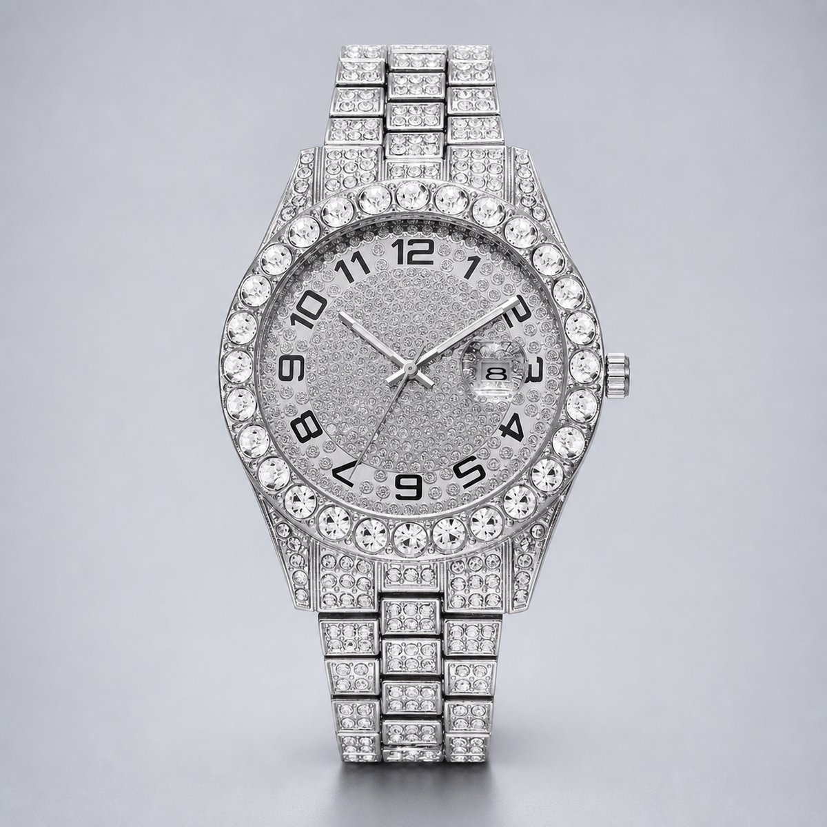 Premium regenerated product view 006 — large-numeral halo watch