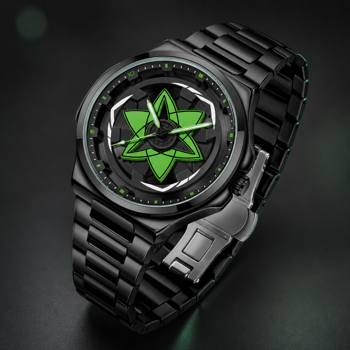 Premium regenerated product view 003 — layered star-motif watch