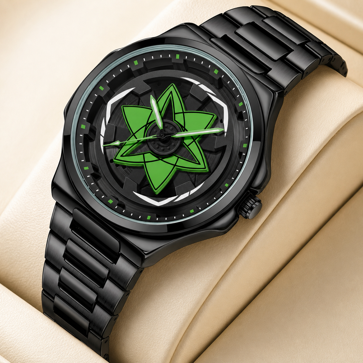 Premium regenerated product view 006 — layered star-motif watch