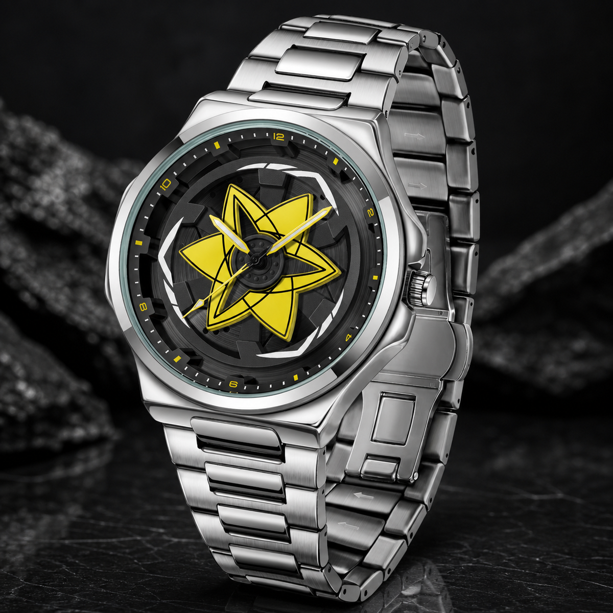 Premium regenerated product view 007 — layered star-motif watch