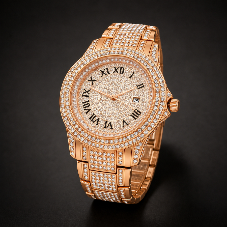 Premium regenerated product view 002 — Roman-halo calendar watch