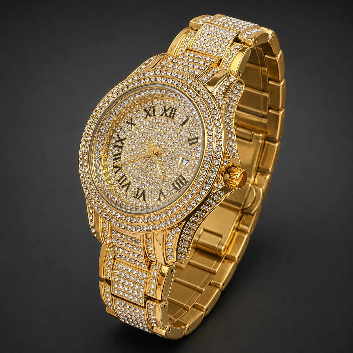 Premium regenerated product view 009 — Roman-halo calendar watch
