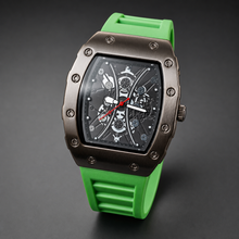 Premium regenerated product view 001 — gear-motif tonneau watch