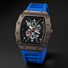 Premium regenerated product view 004 — gear-motif tonneau watch
