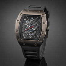 Premium regenerated product view 007 — gear-motif tonneau watch