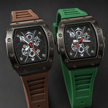 Premium regenerated product view 010 — gear-motif tonneau watch