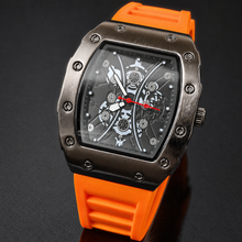 Premium regenerated product view 012 — gear-motif tonneau watch