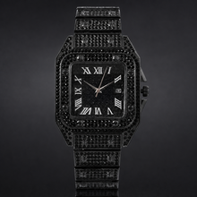 Premium regenerated product view 005 — Roman tiled-detail square watch