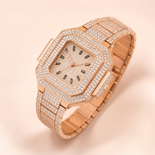 Premium regenerated product view 008 — Roman tiled-detail square watch