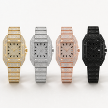 Premium regenerated product view 010 — Roman tiled-detail square watch