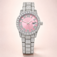 Premium regenerated product view 002 — pink Roman-index high-shine watch