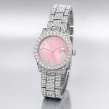 Premium regenerated product view 003 — pink Roman-index high-shine watch