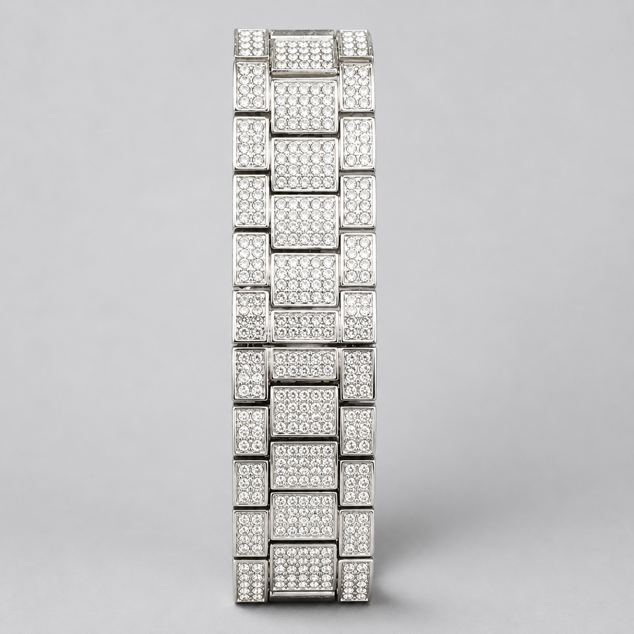 Premium regenerated product view 004 — pink Roman-index high-shine watch