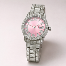Premium regenerated product view 006 — pink Roman-index high-shine watch