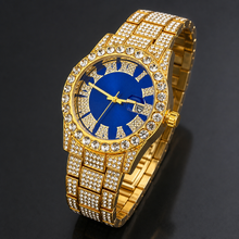 Premium regenerated product view 004 — blue Roman-index high-shine watch