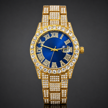 Premium regenerated product view 006 — blue Roman-index high-shine watch