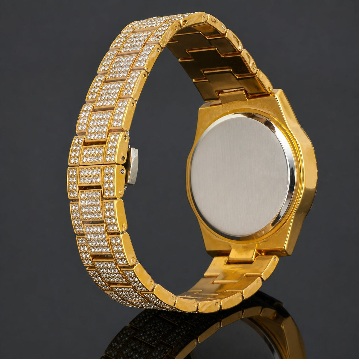 Premium regenerated product view 008 — blue Roman-index high-shine watch