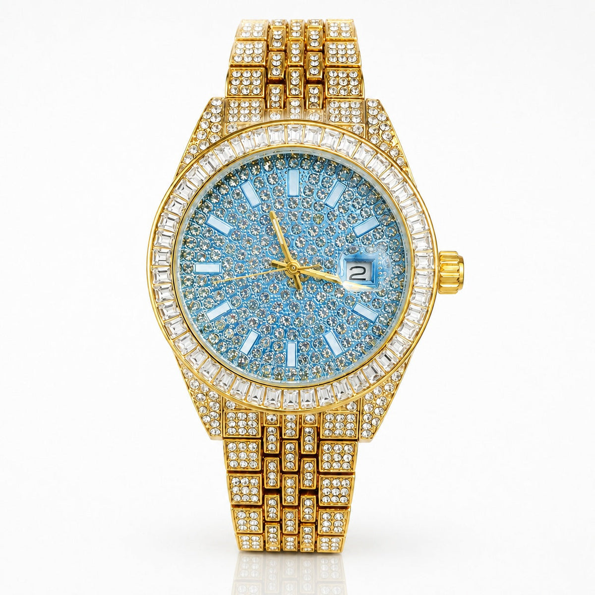 Premium regenerated product view 001 — starry-effect high-shine watch
