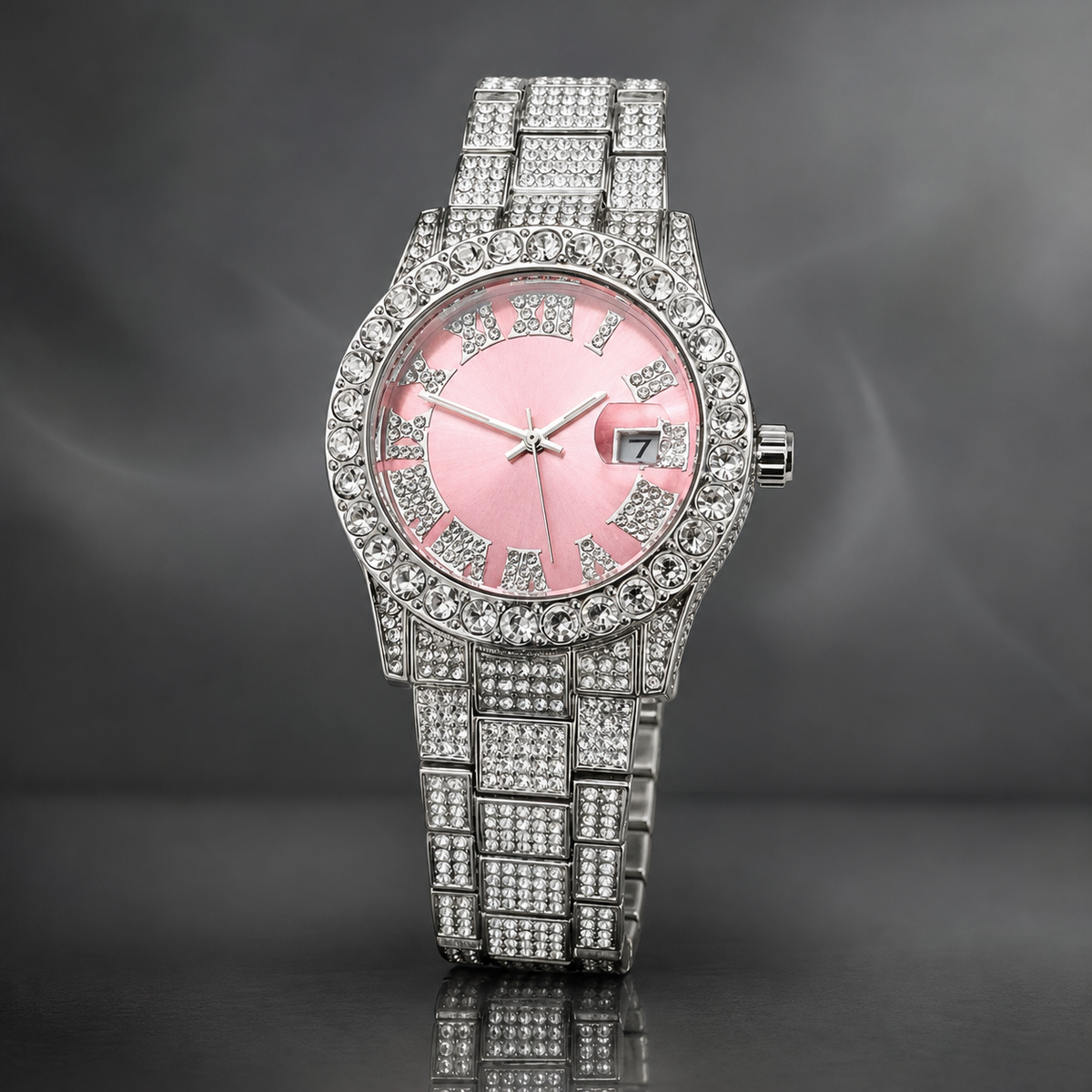 Premium regenerated product view 012 — starry-effect high-shine watch