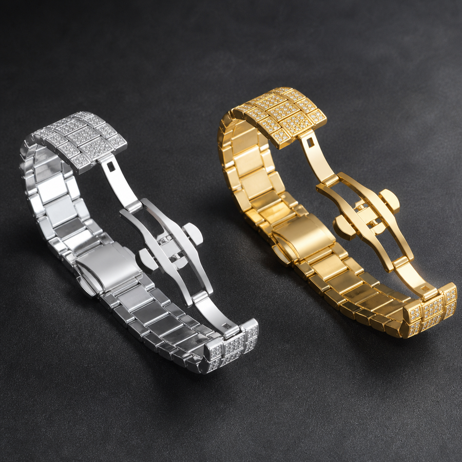 Men’s Faceted-Accent Tonneau Calendar Quartz Watch — regenerated view 4