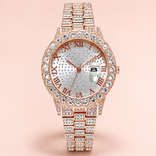 Men’s Gold-Tone Round Roman-Numeral Calendar Quartz Watch — regenerated view 2