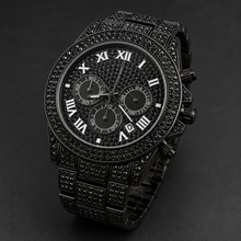 Men’s Blue-Accent Roman-Index Three-Subdial Quartz Watch — product photo 04
