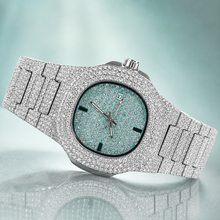 Men’s Grid-Dial Cushion-Case Calendar Quartz Watch — product photo 05