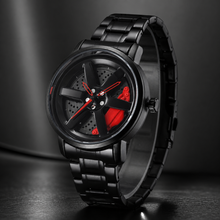 Men’s Black Wheel-and-Caliper Dial Quartz Watch — product photo 01