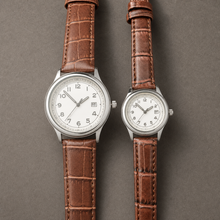 Two-Size Arabic-Numeral Calendar Quartz Watch Set, alternate product view 5