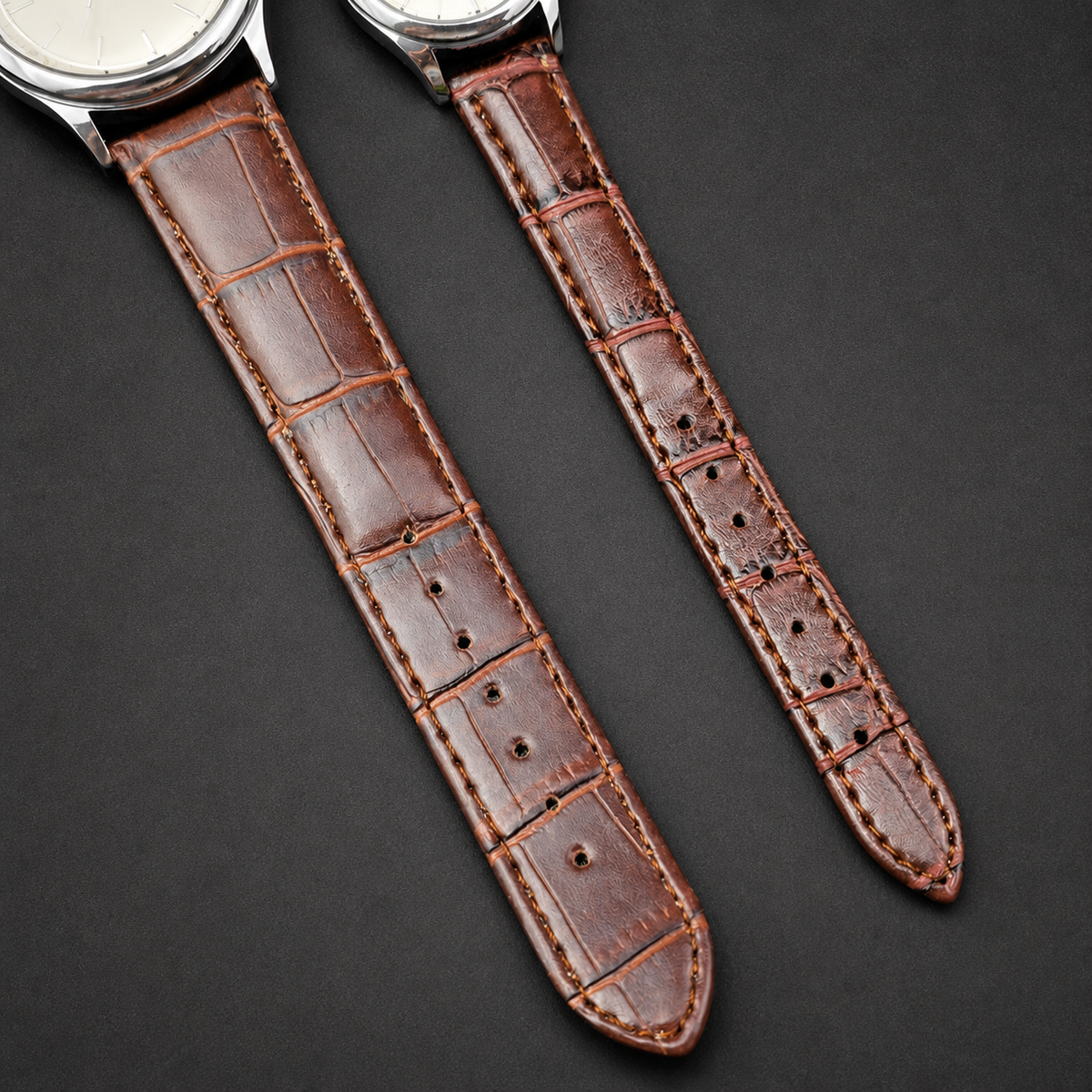Two-Size Arabic-Numeral Calendar Quartz Watch Set, alternate product view 8