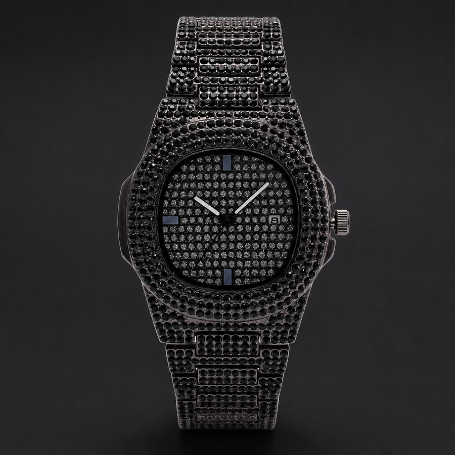 Men's Monochrome High-Shine Calendar Quartz Watch, alternate product view 9