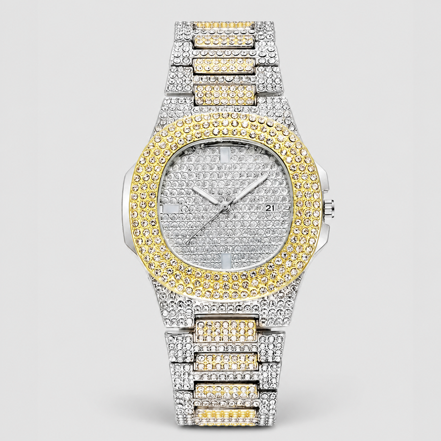 Men's Monochrome High-Shine Calendar Quartz Watch, alternate product view 11