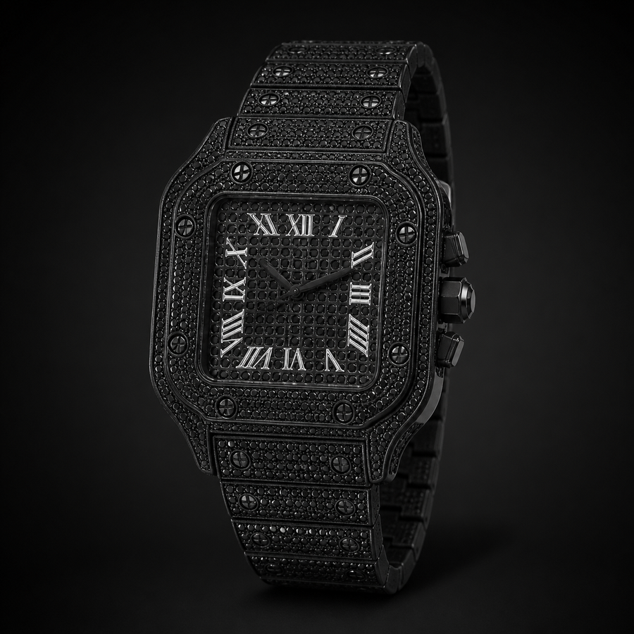 Unisex Square Roman-Numeral Quartz Watch — regenerated unbranded product view 2