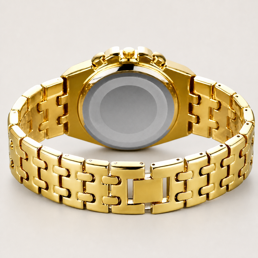 Men's Roman-Numeral Ornamental Calendar Quartz Watch — regenerated unbranded product view 4